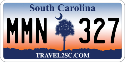 SC license plate MMN327