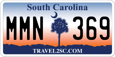 SC license plate MMN369