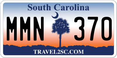 SC license plate MMN370