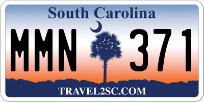 SC license plate MMN371