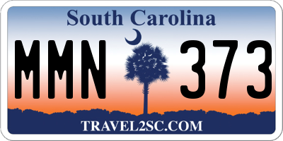 SC license plate MMN373