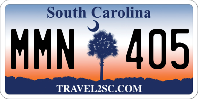 SC license plate MMN405