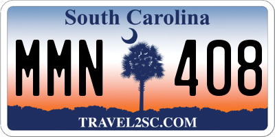 SC license plate MMN408
