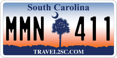 SC license plate MMN411
