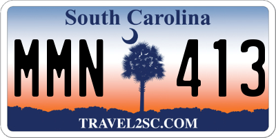 SC license plate MMN413