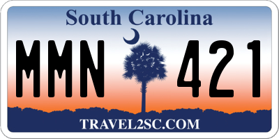 SC license plate MMN421