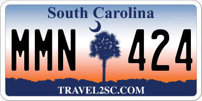 SC license plate MMN424
