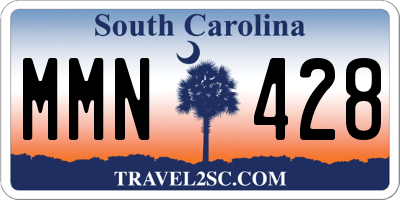 SC license plate MMN428