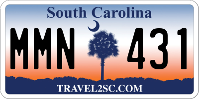 SC license plate MMN431