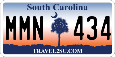 SC license plate MMN434