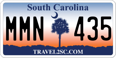 SC license plate MMN435