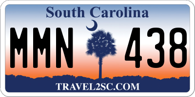 SC license plate MMN438