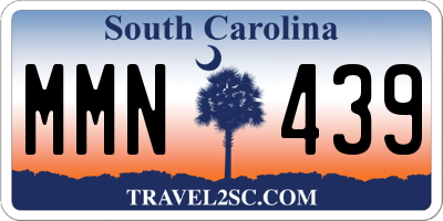 SC license plate MMN439