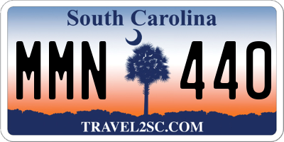 SC license plate MMN440