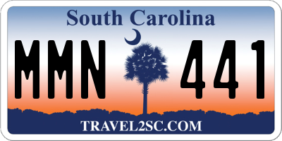 SC license plate MMN441