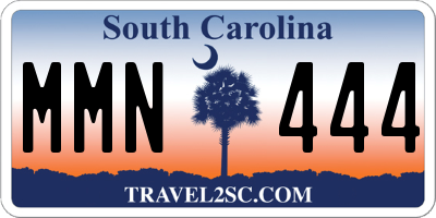 SC license plate MMN444