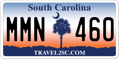 SC license plate MMN460