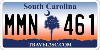 SC license plate MMN461