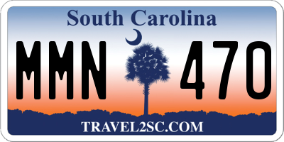 SC license plate MMN470
