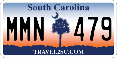 SC license plate MMN479