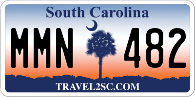 SC license plate MMN482