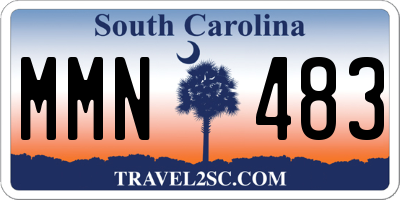 SC license plate MMN483