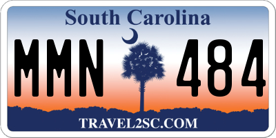 SC license plate MMN484
