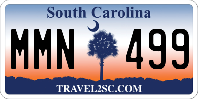 SC license plate MMN499