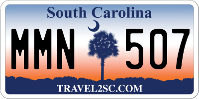 SC license plate MMN507