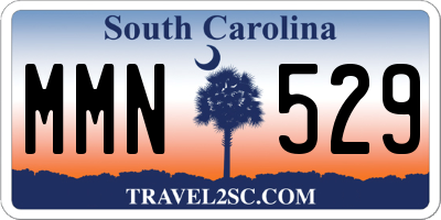 SC license plate MMN529