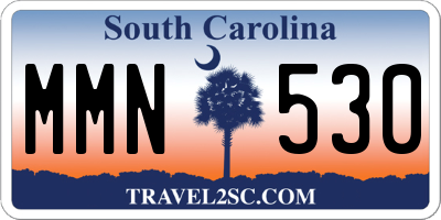 SC license plate MMN530