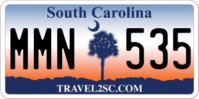SC license plate MMN535