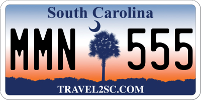 SC license plate MMN555