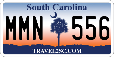 SC license plate MMN556