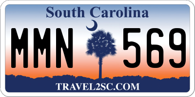 SC license plate MMN569