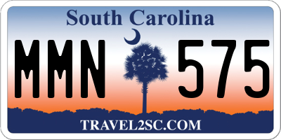 SC license plate MMN575