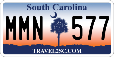 SC license plate MMN577