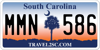 SC license plate MMN586