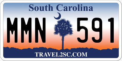 SC license plate MMN591