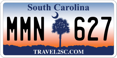 SC license plate MMN627