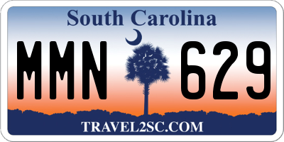 SC license plate MMN629