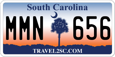 SC license plate MMN656