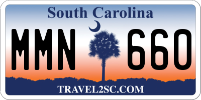 SC license plate MMN660