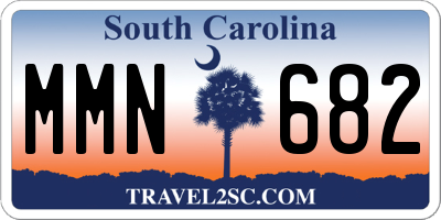 SC license plate MMN682