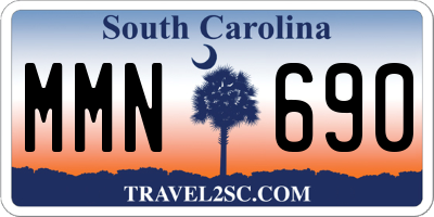 SC license plate MMN690