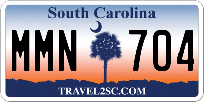 SC license plate MMN704