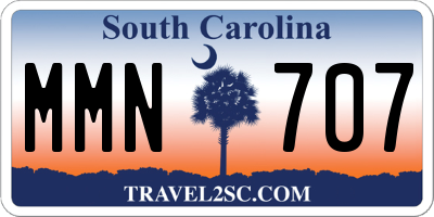 SC license plate MMN707
