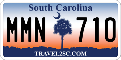 SC license plate MMN710
