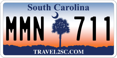 SC license plate MMN711