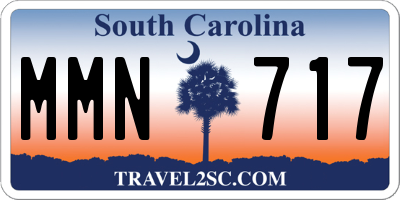 SC license plate MMN717